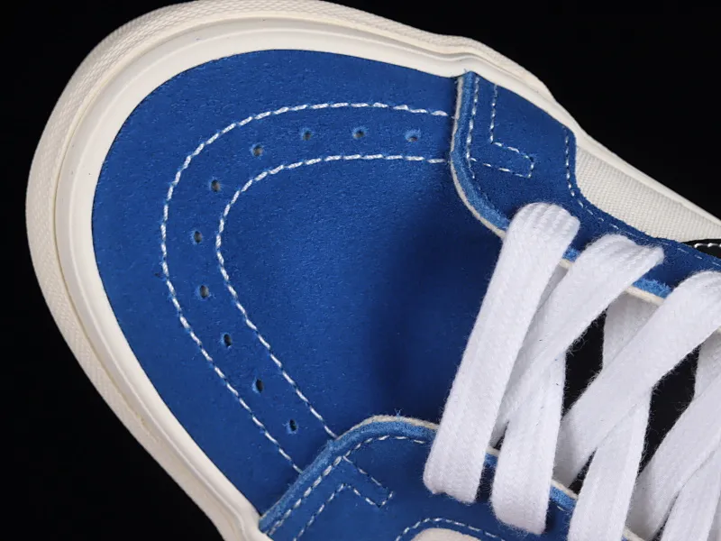 All categories Vans Vans series Vans Hi Vans high-top Vans SK8-Hi Anaheim series Vans official blue and white color matching high-top vulcanized sneakers VN0A4BVB21R